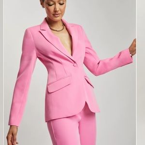 MESHKI Pink Pant Power Suit. BRAND NEW WITH TAGS